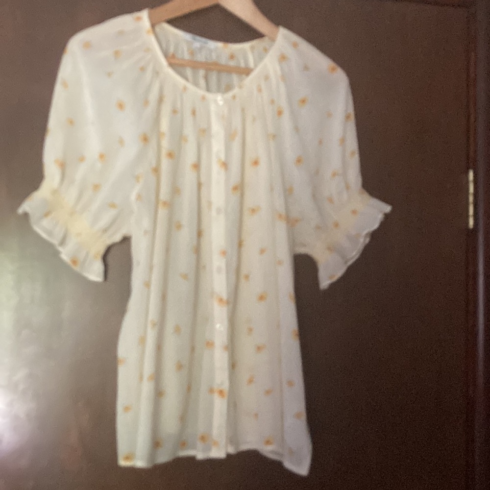 Madewell 100% cotton Gauzy short sleeve button down